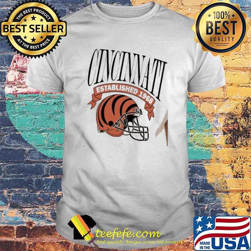Cincinnati Bengals Est 1968 Helmet Shirt