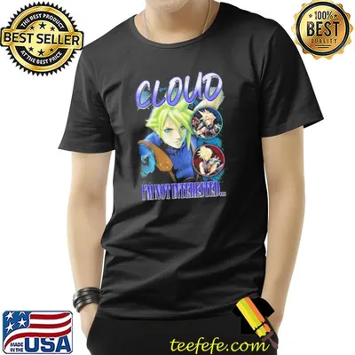 Cloud I’m Not Intersted Smash Bros Vintage Graphic classic shirt