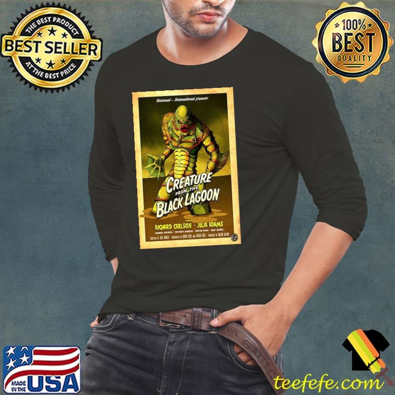 Creature from the Black Lagoon Poster Shirt Long Sleeve Tee Creature from the Black Lagoon Poster Shirt Long Sleeve Tee