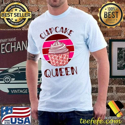 Cupcake Queen Vintage Sunset T-Shirt