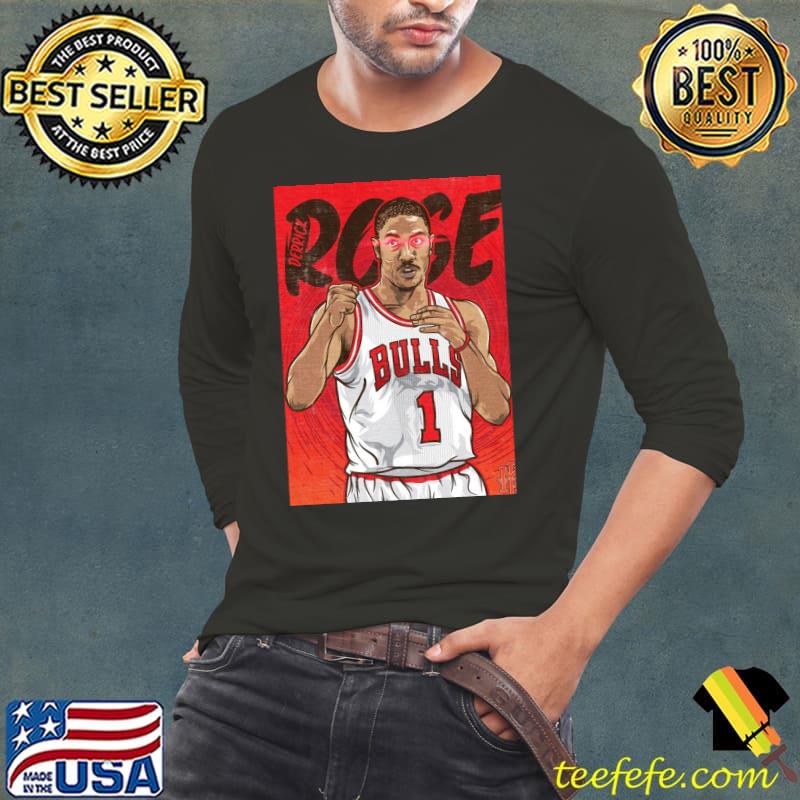 Derrick Rose Spiral Note Essential T-Shirt Long Sleeve Tee Derrick Rose Spiral Note Essential T-Shirt Long Sleeve Tee
