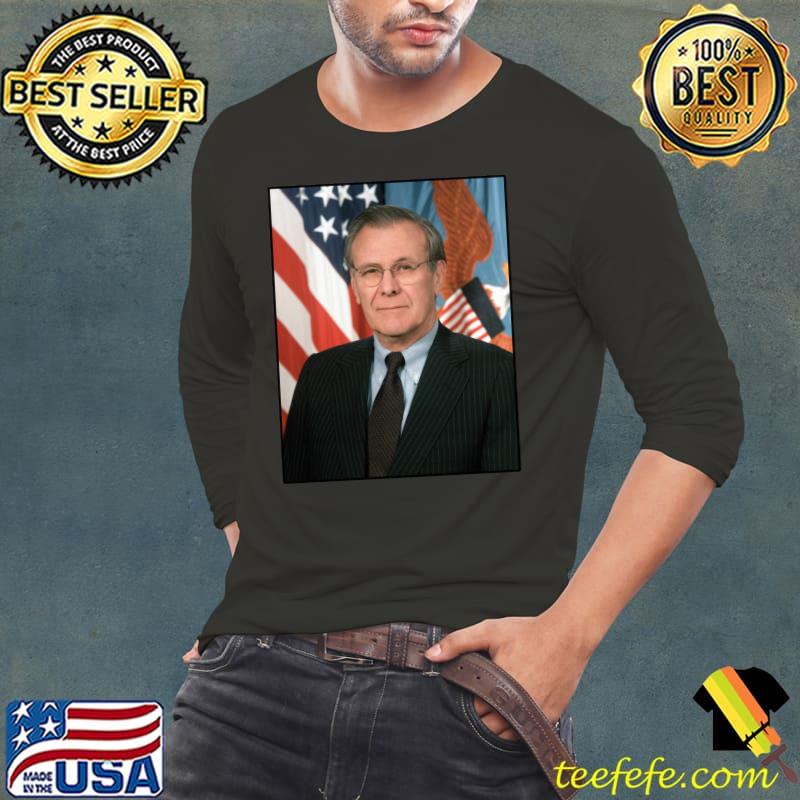 Donald Rumsfeld picture T-Shirt Long Sleeve Tee Donald Rumsfeld picture T-Shirt Long Sleeve Tee