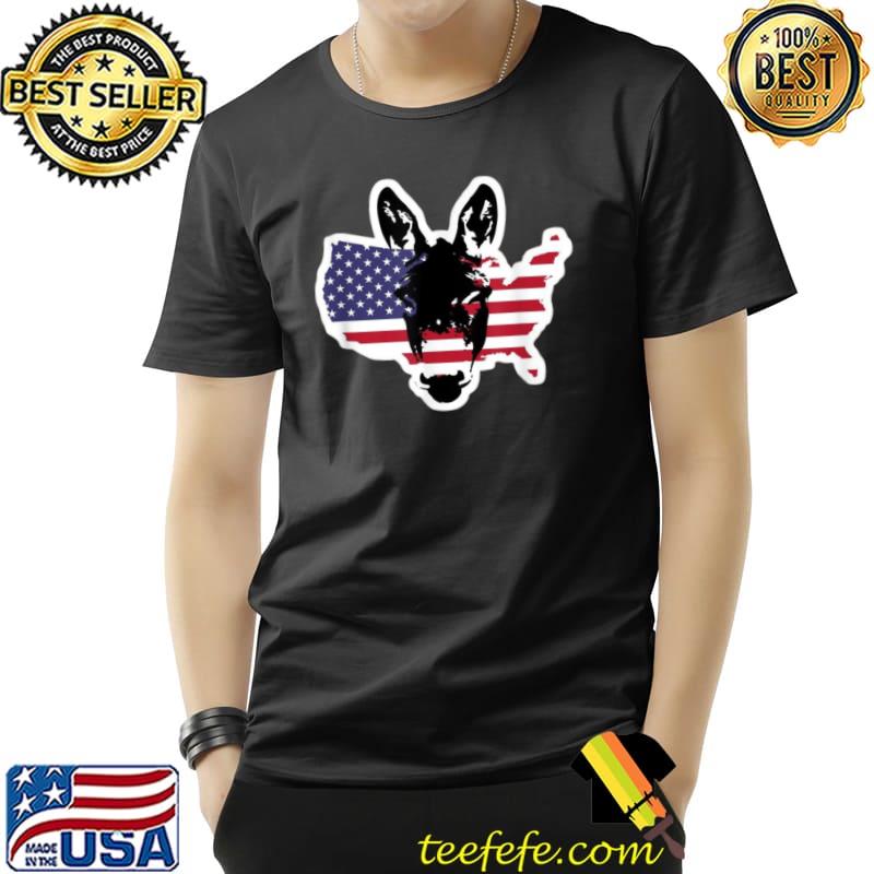Donkey Pox The Disease Destroying America Anti Biden Map Usa Flag T-Shirt