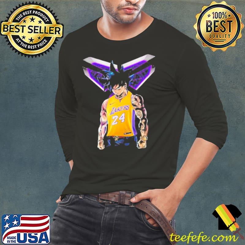Dragon ball z son goku mashup Kobe Bryant los angeles Lakers classic s Long Sleeve Tee Dragon ball z son goku mashup Kobe Bryant los angeles Lakers classic s Long Sleeve Tee