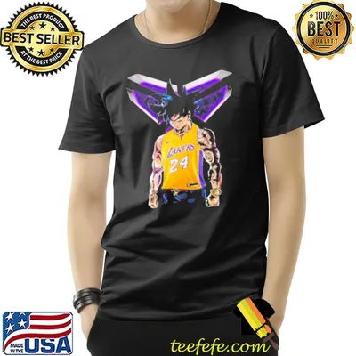 Dragon ball z son goku mashup Kobe Bryant los angeles Lakers classic shirt
