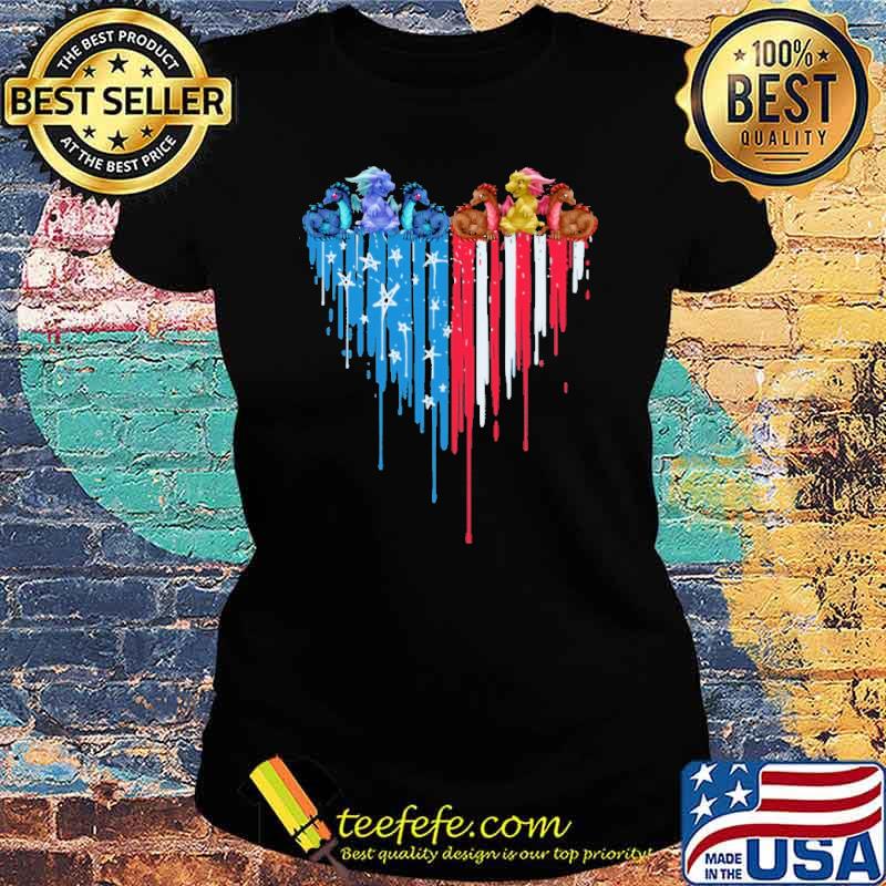 Dragon Heart American Flag Shirt Ladies tee Dragon Heart American Flag Shirt Ladies tee