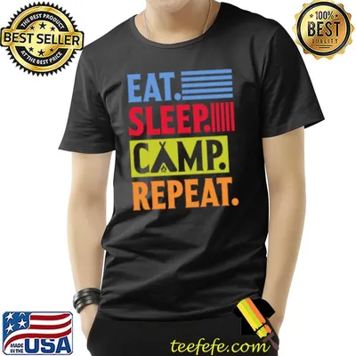 Eat Sleep Camp Repeat T-Shirt