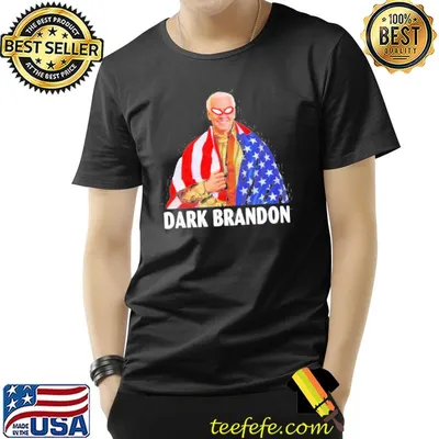 Funny dark brandon Biden us flag shirt.