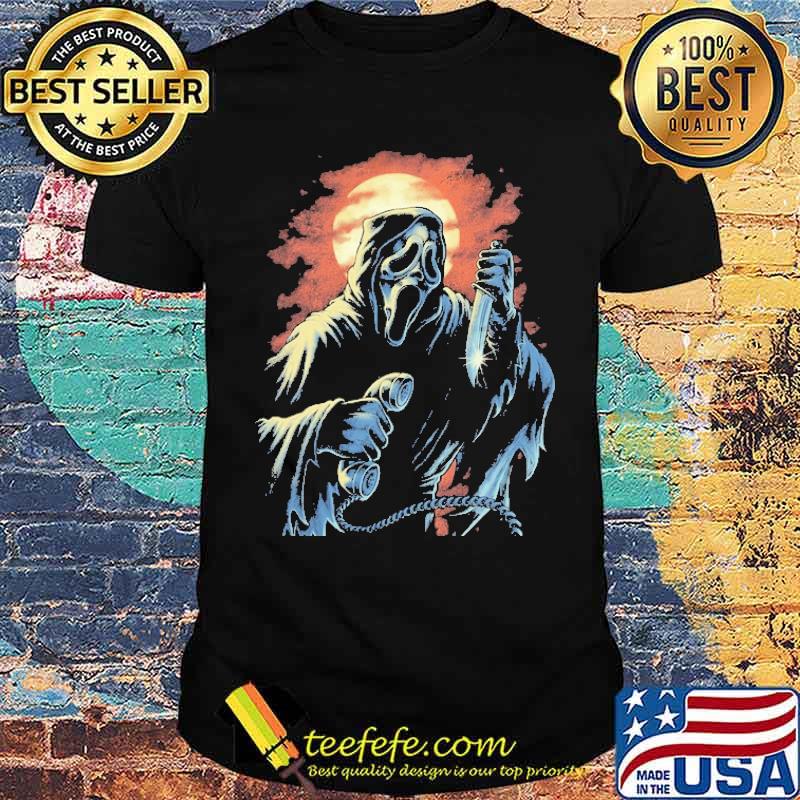 Ghostface under moon Scream shirt Ghostface under moon Scream shirt