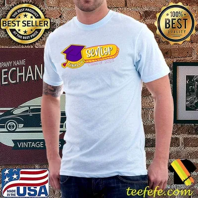 Graduation 2023 Senior Class Of 2023 Purple And Yellow T-Shirt