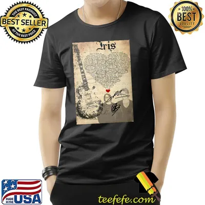 Graphic iris lyric goo goo dolls shirt