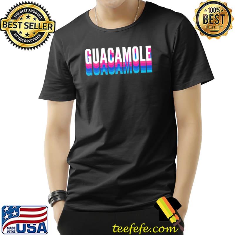 Guacamole retro neon vintage guacamole vibrant classic shirt