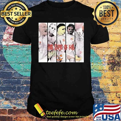 Halloween horror movie hot gays of fall Pennywise Michael Myers shirt