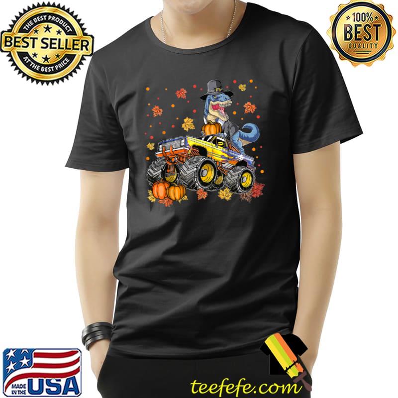 Halloween Monster Truck Dinosaur Thanksgiving T-Shirt Halloween Monster Truck Dinosaur Thanksgiving T-Shirt