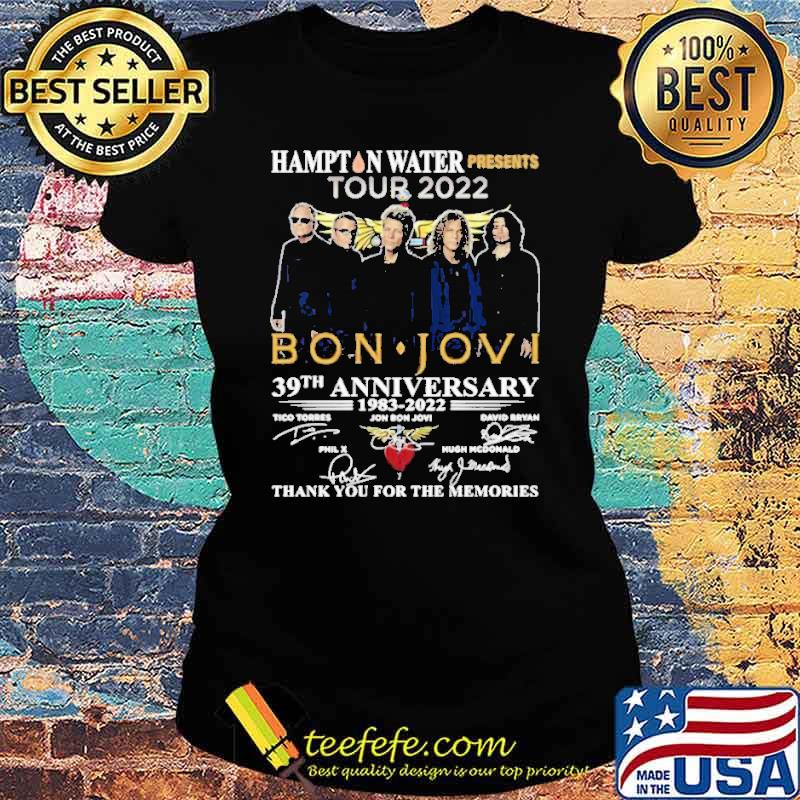 Hampton Water Presents Bon Jovi Tour 2022 Shirt Ladies tee Hampton Water Presents Bon Jovi Tour 2022 Shirt Ladies tee