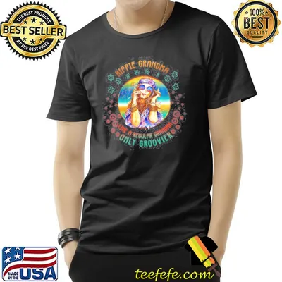 Hippie grandma like a regular grandma only groovier classic shirt