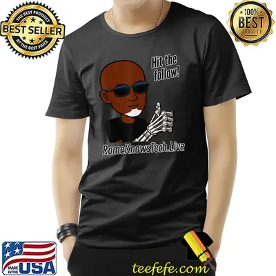 Hit The Follow Rome Knows Tech Live T-Shirt