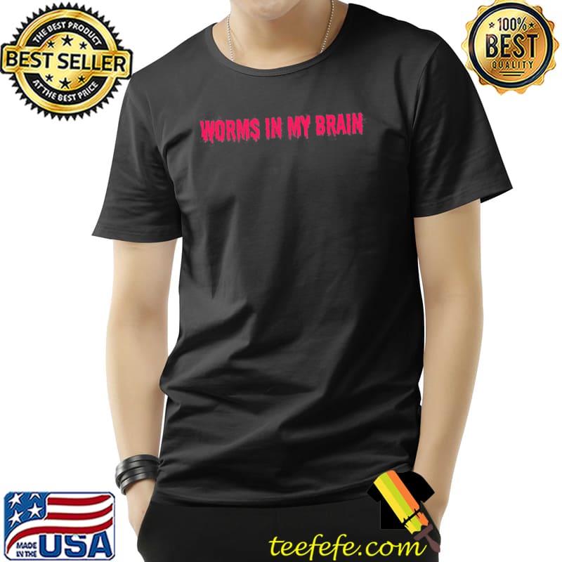 Horror worms in my brain classic shirt Horror worms in my brain classic shirt