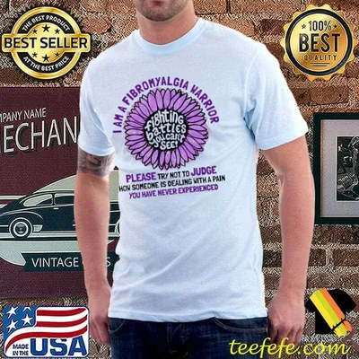 I Am Fibromyalgia Warrior Please Try Not To Judge Flower Shirt