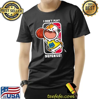 I Don't Play Defense Meow Baseball Team T-Shirt