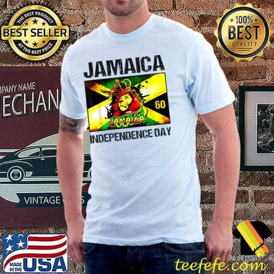 Jamaica 60th Independence Day Jamaica 60 Independence Lion King T-Shirt