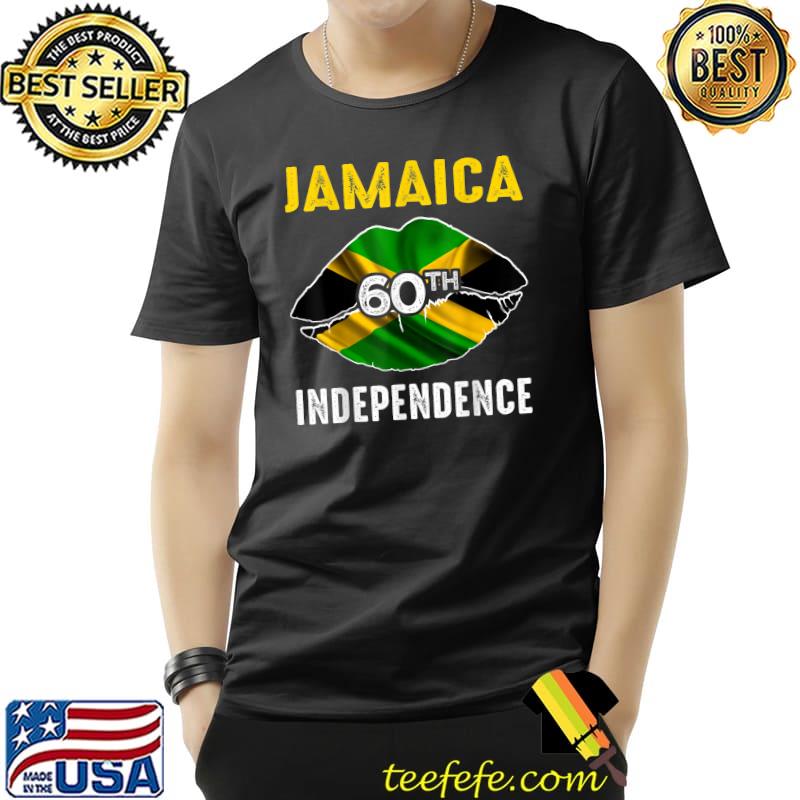 Jamaica 60th Independence Day Lip Jamaica 60 Independence T-Shirt