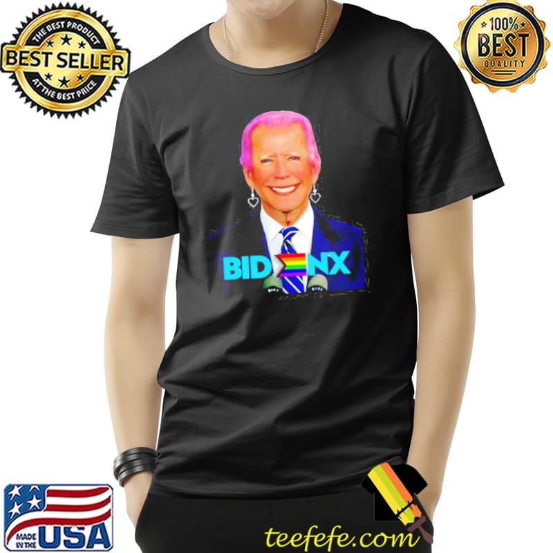 Joe Biden bidnx LGBT pride flag shirt