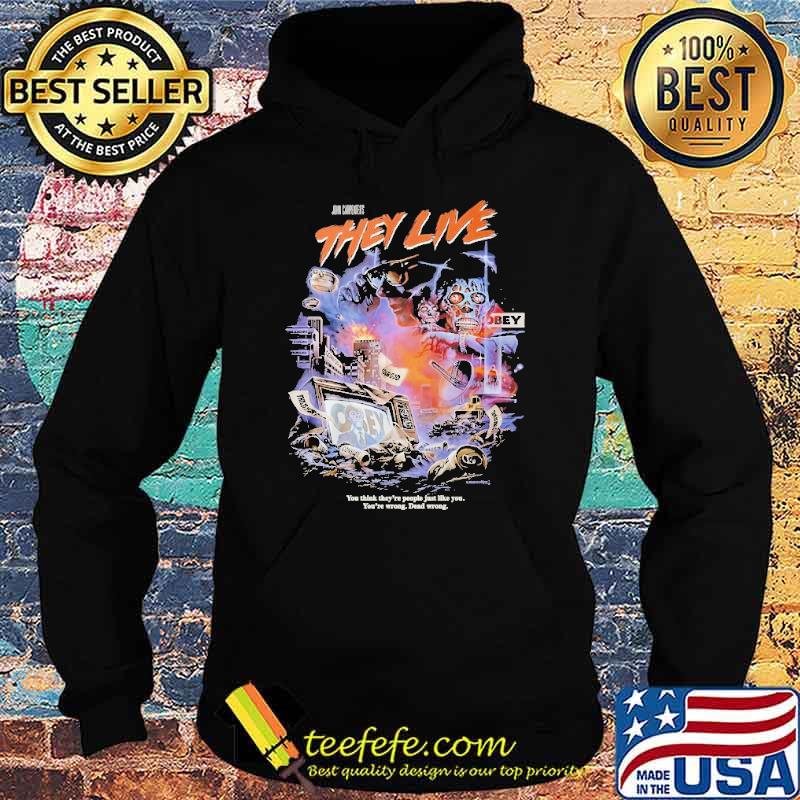 John Carpenter's They Live 1988 Dead Wrong Shirt Hoodie John Carpenter's They Live 1988 Dead Wrong Shirt Hoodie