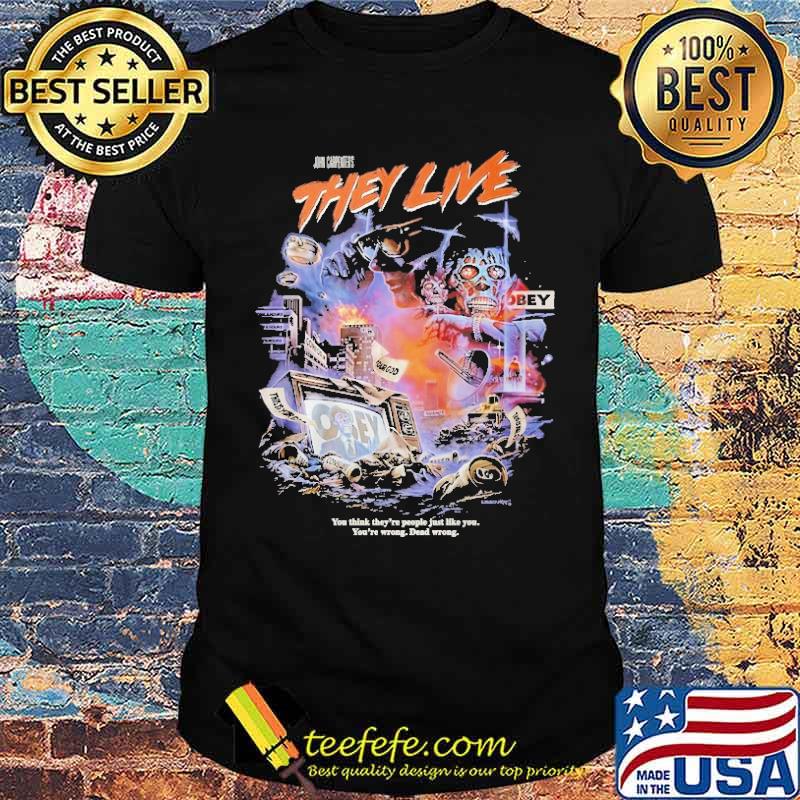 John Carpenter's They Live 1988 Dead Wrong Shirt John Carpenter's They Live 1988 Dead Wrong Shirt