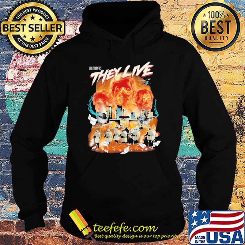 John Carpenter's They Live 1988 Skull Shirt Hoodie John Carpenter's They Live 1988 Skull Shirt Hoodie