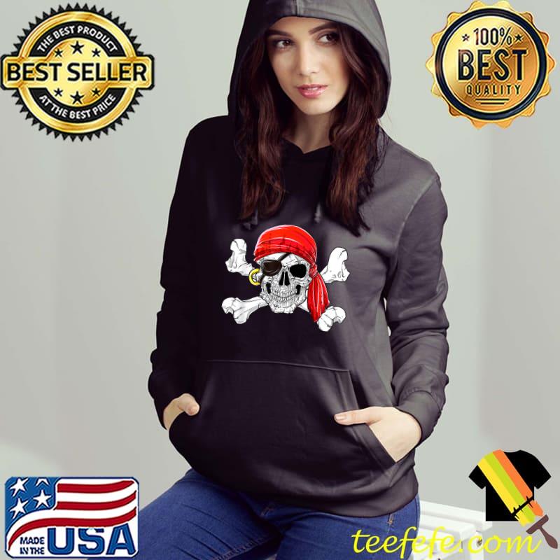 Jolly Roger Pirate Skull Crossbones Halloween T-Shirt Hoodie Jolly Roger Pirate Skull Crossbones Halloween T-Shirt Hoodie