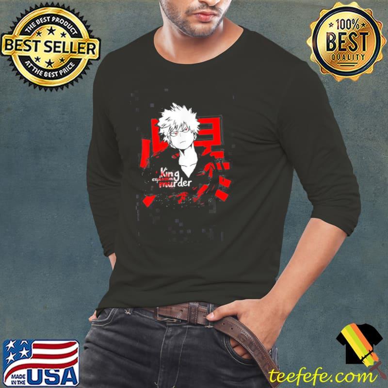 KatsukI bakugo black and white katsukis art bakugos anime manga characters s Long Sleeve Tee KatsukI bakugo black and white katsukis art bakugos anime manga characters s Long Sleeve Tee