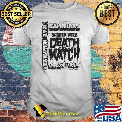 Kenny Omega vs Jon Moxley Exploding Barbed Wire Death Match Shirt