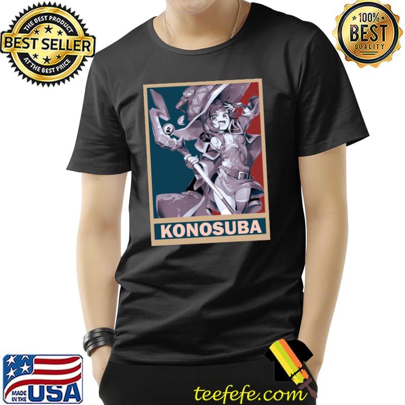 Konosuba megumin kono subarashiI vintage vector anime design shirt Konosuba megumin kono subarashiI vintage vector anime design shirt