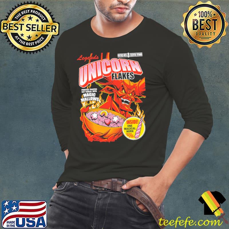 Legends unicorn flakes frosted toasted oat cereal with classic s Long Sleeve Tee Legends unicorn flakes frosted toasted oat cereal with classic s Long Sleeve Tee