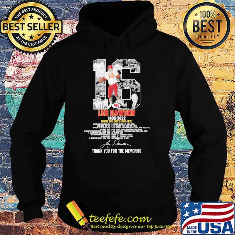 Len Dawson Kansas City Chiefs Thank For Memories Signature Shirt Hoodie Len Dawson Kansas City Chiefs Thank For Memories Signature Shirt Hoodie