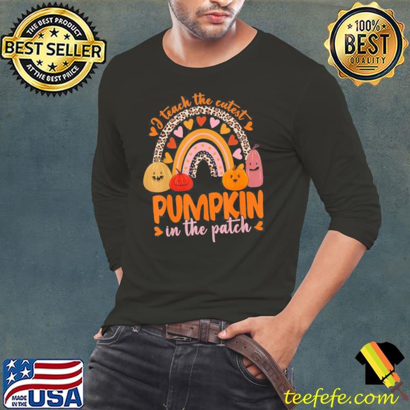 Leopard rainbow I teach the cutest pumpkins in the patch classic s Long Sleeve Tee Leopard rainbow I teach the cutest pumpkins in the patch classic s Long Sleeve Tee