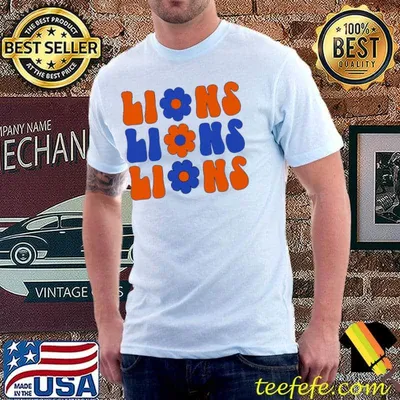 Lions Lions Lions Flower ICon Shirt