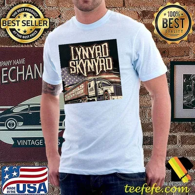Lynyrd skynyrd truck band marshal tour 2022 usa flag T-Shirt