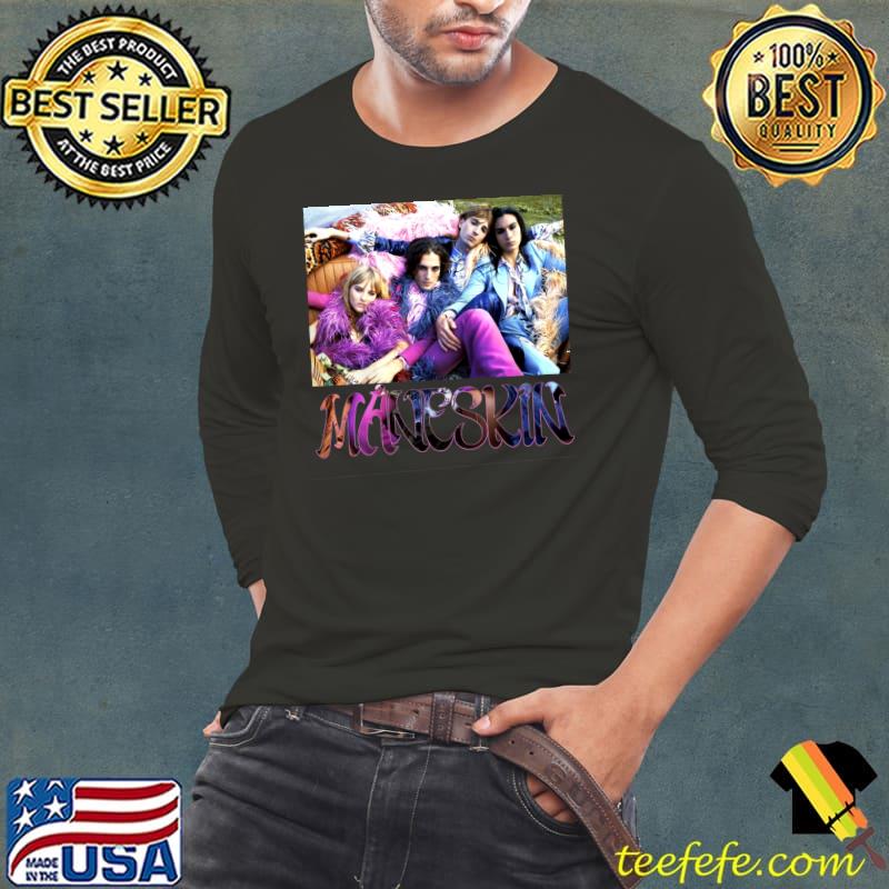 Måneskin band art poster Essential T-Shirt Long Sleeve Tee Måneskin band art poster Essential T-Shirt Long Sleeve Tee