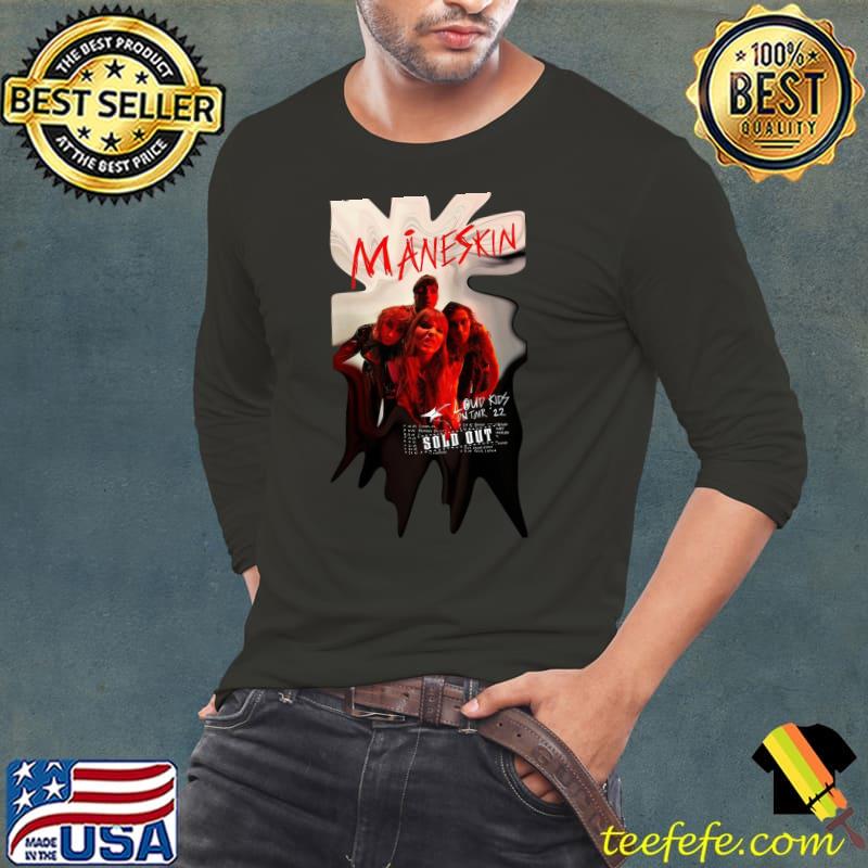 Måneskin band poster art merch Essential T-Shirt Long Sleeve Tee Måneskin band poster art merch Essential T-Shirt Long Sleeve Tee