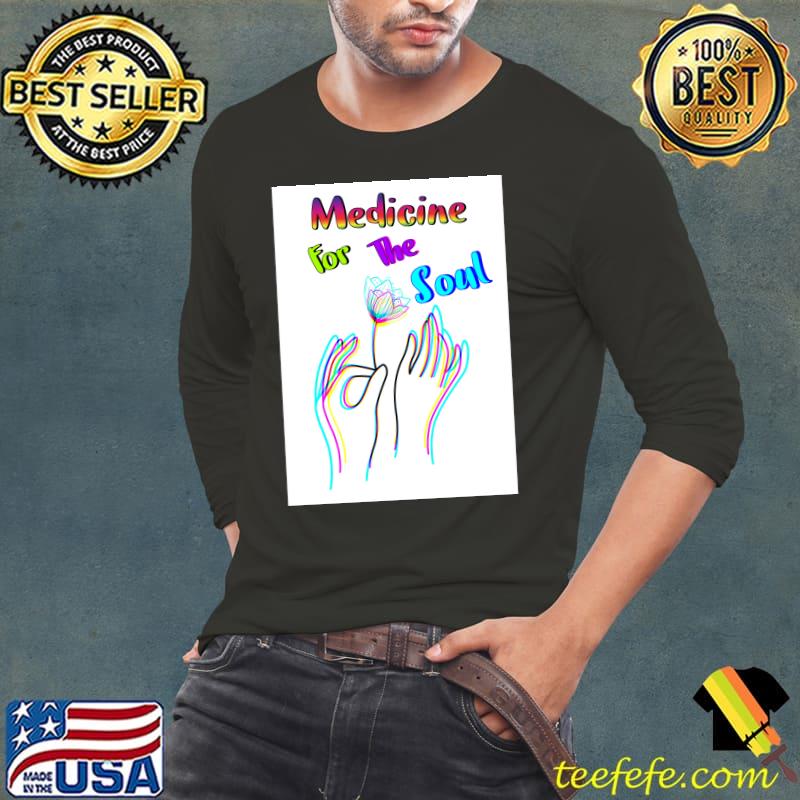 Medicine For The Soul Columbines Delicate Violet Moody Drop Indoors Gerbera T-Shirt Long Sleeve Tee Medicine For The Soul Columbines Delicate Violet Moody Drop Indoors Gerbera T-Shirt Long Sleeve Tee