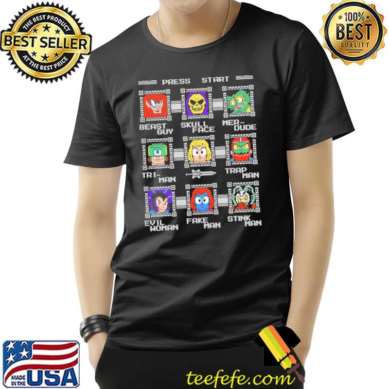Mega masters of the universe beast guy skull face merdude trapman classic shirt