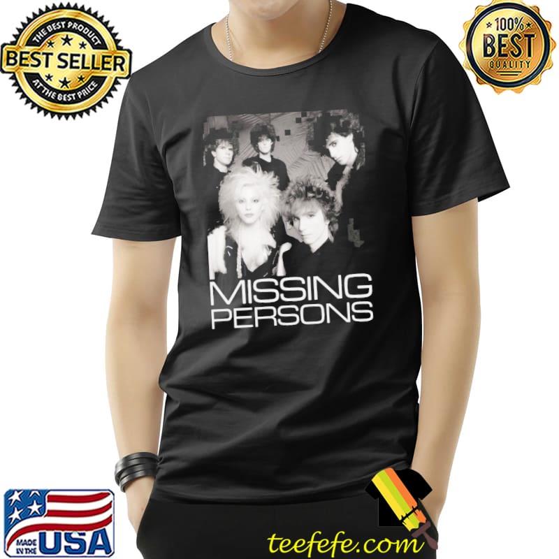Members of missing persons band shirt