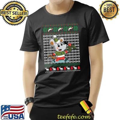 Merry Christmas With Xmas Mouse T-Shirt