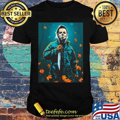 Michael Myer Horror Halloween Movie Leaf Shirt