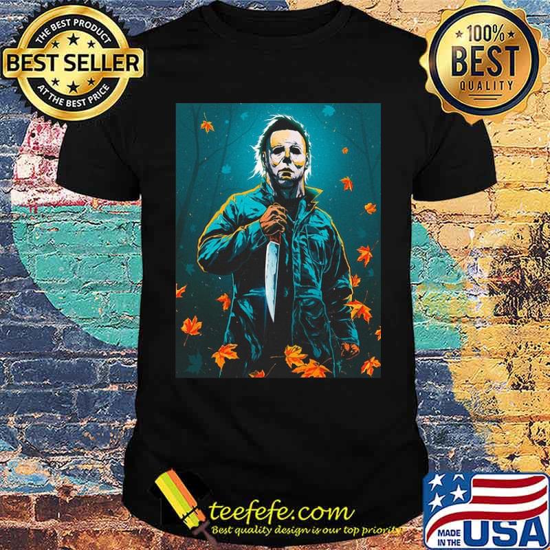 Michael Myer Horror Halloween Movie Leaf Shirt