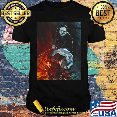 Michael Myer Killer Halloween Movie Poster Art Shirt