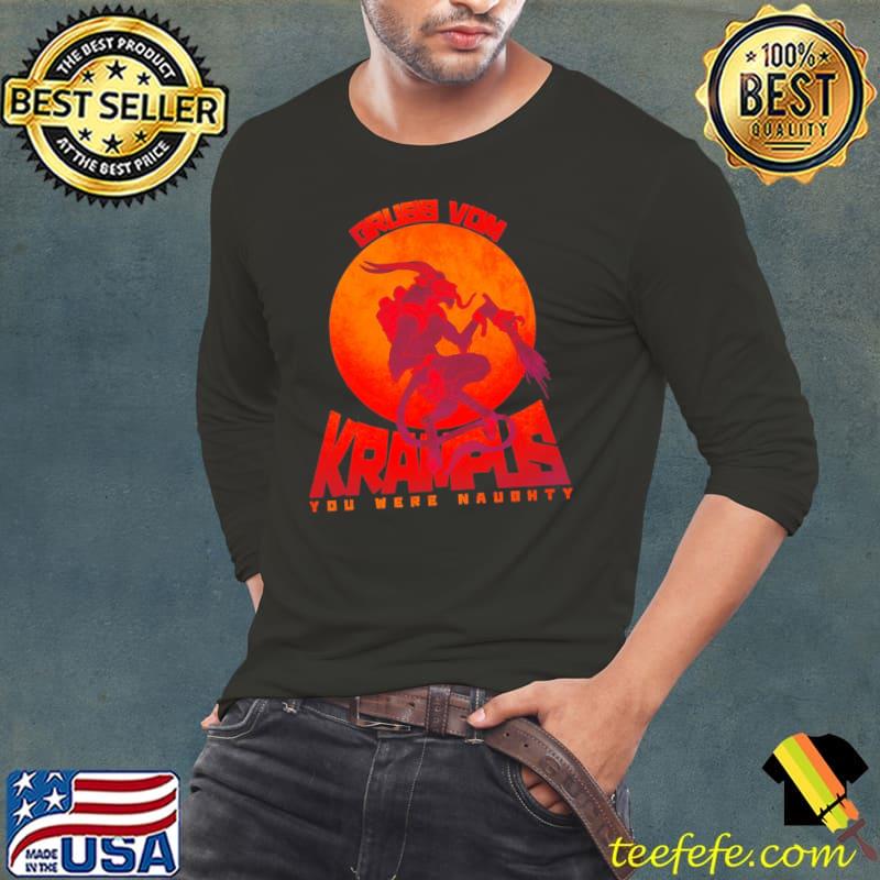 Mr krampus gruss vom you were naughty s Long Sleeve Tee Mr krampus gruss vom you were naughty s Long Sleeve Tee
