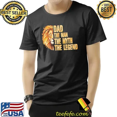 Myth legend mens lion dad the man the myth the legend classic shirt